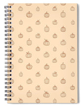 Load image into Gallery viewer, Orange Pumpkin Pattern - Spiral Notebook