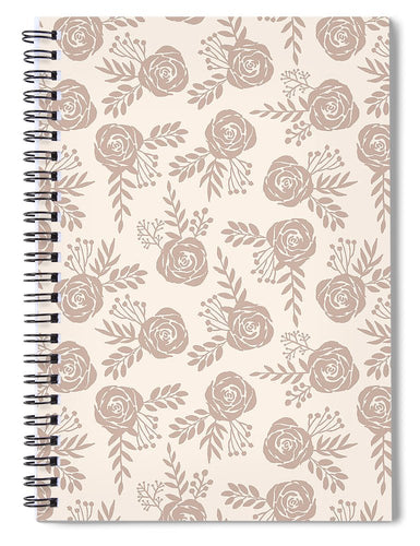 Pastel Floral Pattern - Spiral Notebook
