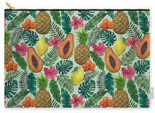 Load image into Gallery viewer, Pineapple and Papaya Pattern - Carry-All Pouch