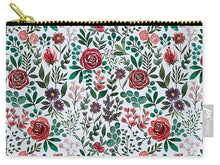 Load image into Gallery viewer, Pink and Purple Flowers - Carry-All Pouch