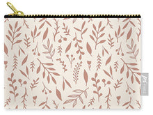 Load image into Gallery viewer, Pink Falling Leaves Pattern - Carry-All Pouch