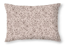 Load image into Gallery viewer, Pink Flower Pattern - Throw Pillow