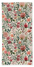 Load image into Gallery viewer, Pink Spring Flowers - Beach Towel