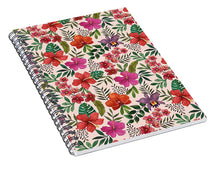 Load image into Gallery viewer, Pink Tropical Flower Pattern - Spiral Notebook