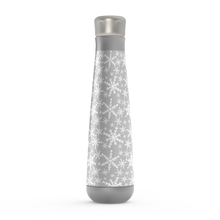 Load image into Gallery viewer, Gray Snowflakes Peristyle Water Bottle