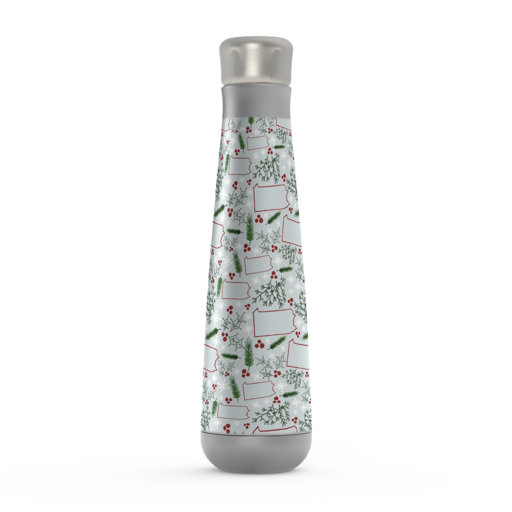 Pennsylvania Christmas Pattern Peristyle Water Bottle
