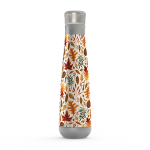 Watercolor Fall Leaves Peristyle Water Bottle