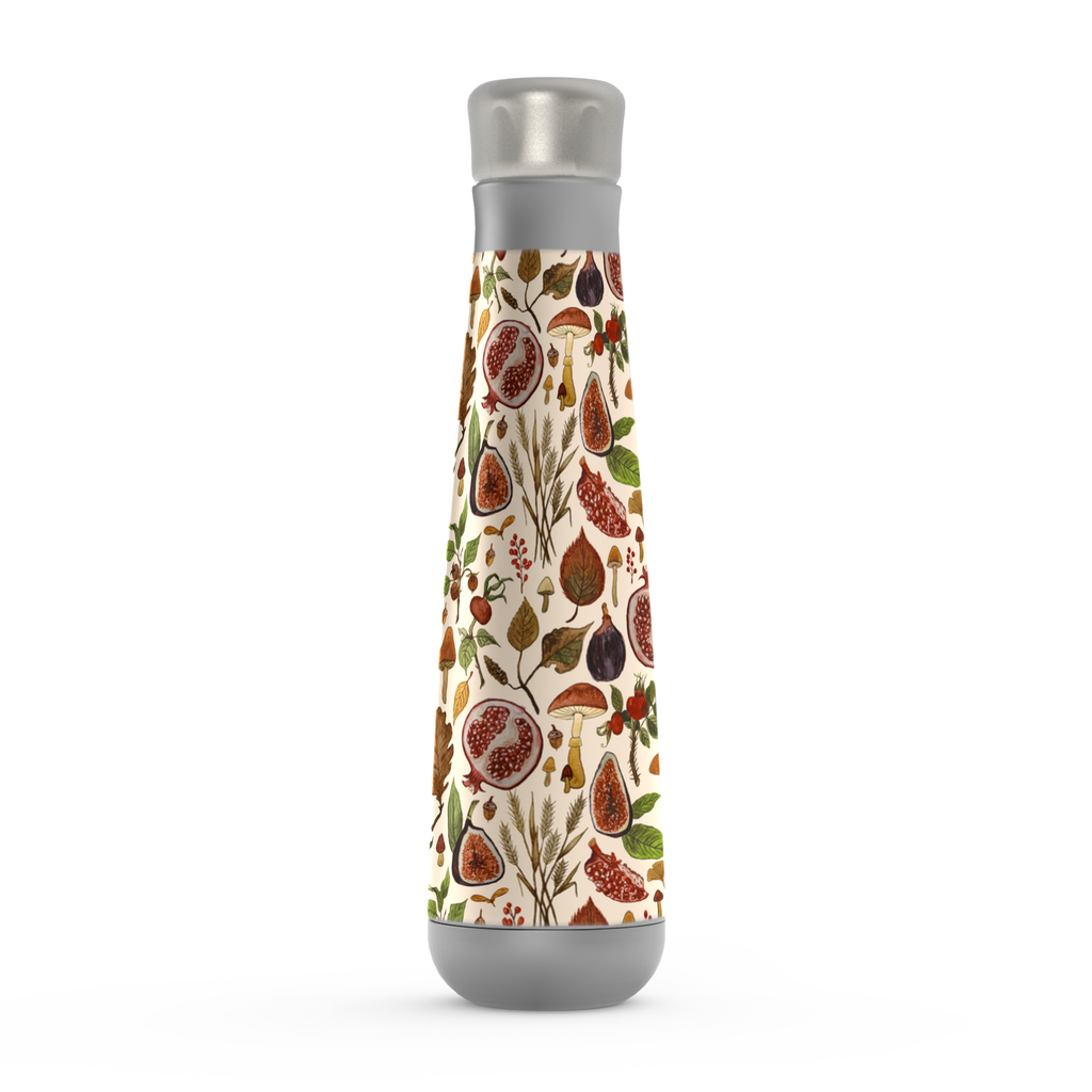 Rose Hips, Fruit & Leaves Peristyle Water Bottle