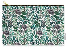Load image into Gallery viewer, Purple Flowers and Eucalyptus Leaves - Carry-All Pouch