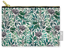 Load image into Gallery viewer, Purple Flowers and Eucalyptus Leaves - Carry-All Pouch