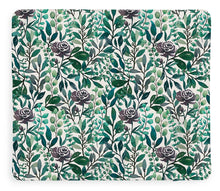 Load image into Gallery viewer, Purple Flowers and Eucalyptus Leaves - Blanket