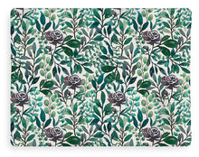Load image into Gallery viewer, Purple Flowers and Eucalyptus Leaves - Blanket