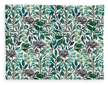 Load image into Gallery viewer, Purple Flowers and Eucalyptus Leaves - Blanket