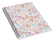 Load image into Gallery viewer, Rainbow Butterfly Pattern - Spiral Notebook