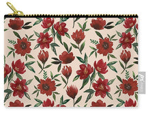 Load image into Gallery viewer, Red Fall Flowers - Carry-All Pouch