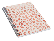 Load image into Gallery viewer, Rose Gold Leopard Print - Spiral Notebook