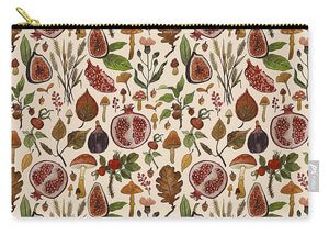 Rose hips, fruit, and leaves  - Carry-All Pouch