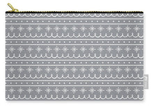 Load image into Gallery viewer, Gray Snowflake Pattern - Carry-All Pouch