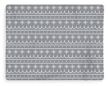 Load image into Gallery viewer, Snowflake Pattern On Gray - Blanket