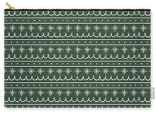 Load image into Gallery viewer, Green Snowflake Pattern - Carry-All Pouch