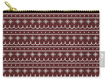 Load image into Gallery viewer, Red Snowflake Pattern - Carry-All Pouch