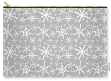 Load image into Gallery viewer, Gray Snowflakes - Carry-All Pouch
