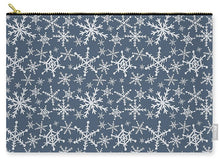 Load image into Gallery viewer, Blue Snowflakes - Carry-All Pouch