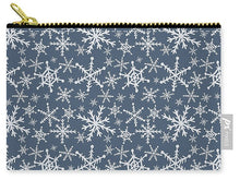 Load image into Gallery viewer, Blue Snowflakes - Carry-All Pouch