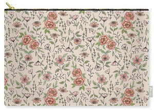 Spring Floral Pattern - Carry-All Pouch