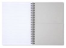 Load image into Gallery viewer, Gray Snowflake Pattern - Spiral Notebook