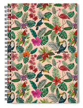 Load image into Gallery viewer, Tropical Bird Pattern - Spiral Notebook