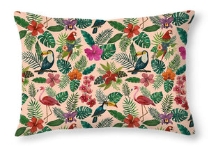 Tropical Bird Pattern - Throw Pillow