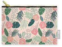 Load image into Gallery viewer, Tropical Floral Pattern - Carry-All Pouch