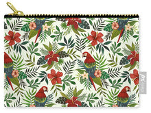 Load image into Gallery viewer, Tropical Parrot Pattern - Carry-All Pouch