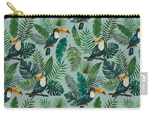 Load image into Gallery viewer, Tropical Toucan Pattern - Carry-All Pouch
