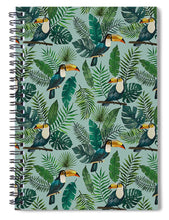 Load image into Gallery viewer, Tropical Toucan Pattern - Spiral Notebook