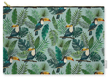 Load image into Gallery viewer, Tropical Toucan Pattern - Carry-All Pouch