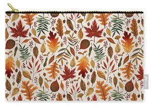 Watercolor Fall Leaves - Carry-All Pouch