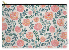 Load image into Gallery viewer, Watercolor Floral Pattern - Carry-All Pouch