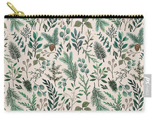 Load image into Gallery viewer, Winter Eucalyptus and Berry Pattern - Carry-All Pouch