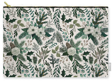 Load image into Gallery viewer, Winter Floral Pattern - Carry-All Pouch
