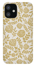 Load image into Gallery viewer, Gold Floral Pattern - Phone Case