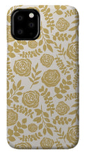 Load image into Gallery viewer, Gold Floral Pattern - Phone Case
