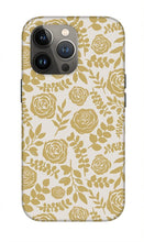 Load image into Gallery viewer, Gold Floral Pattern - Phone Case