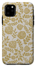 Load image into Gallery viewer, Gold Floral Pattern - Phone Case