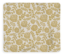 Load image into Gallery viewer, Gold Floral Pattern - Blanket