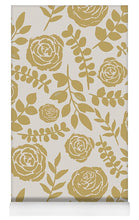 Load image into Gallery viewer, Gold Floral Pattern - Yoga Mat