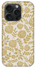 Load image into Gallery viewer, Gold Floral Pattern - Phone Case