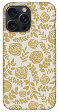 Load image into Gallery viewer, Gold Floral Pattern - Phone Case