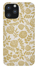 Load image into Gallery viewer, Gold Floral Pattern - Phone Case